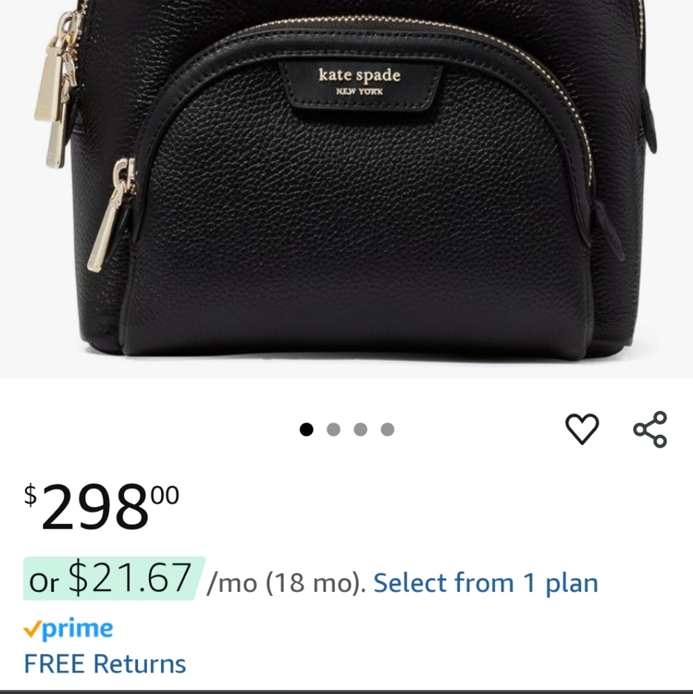 NWT Kate Spade  Mini Backpack - Picture 6 of 6